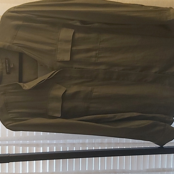 Blouse green with buttons XL banana republic - Picture 3 of 4